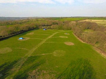 Aerial view of the pitches