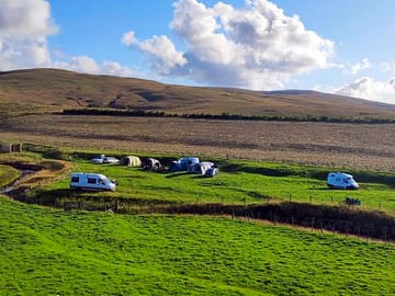 Group of 8 adults and 10 children camping together