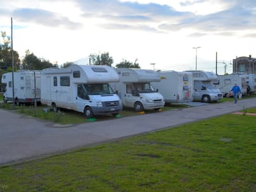 Spacious touring pitches with electric hook-up