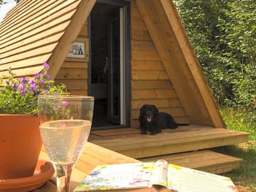 Relax outside the pod
