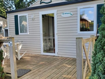 One of the static caravans