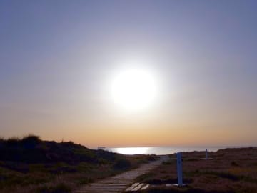Sunset over the coast