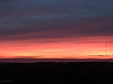 Sunset at patch of the planet