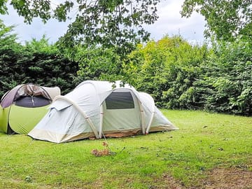 Tent on a grass pitch