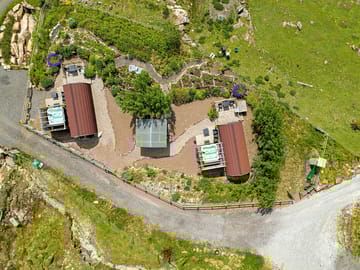 Birds-eye view of the pods
