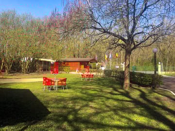 Sunny day at the picnic area
