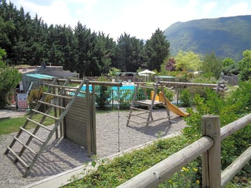 Playground and pool