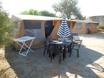 Safari tent exterior