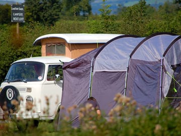 Space to put up an awning