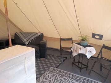 Bell tent interior