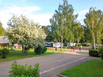 The campsite is surrounded by nature on all sides