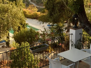 Outdoor terrace and view of the pool