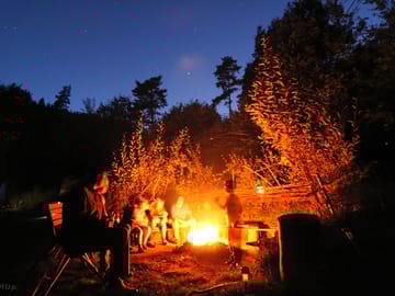Evening campfire