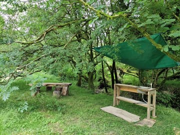 Outdoor kitchen area