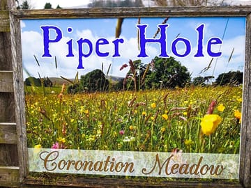 Main sign at the entrance