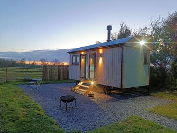Exterior of the hut and outside space