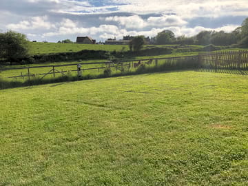 Plenty of space to park beside the tent