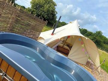 Relax in your wood-fired hot tub
