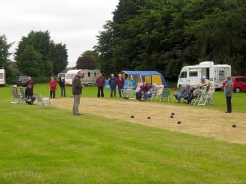 At the request from this rally group, we cut the grass to suit for playing friendly bowls ...