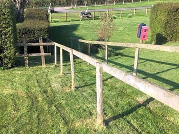 Walkway to the garden toilet block