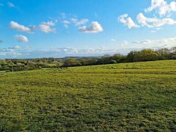 Somerset views from the camping field