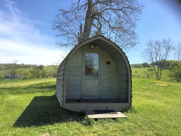 Camping pod exterior