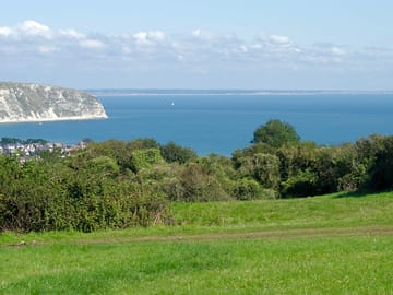 The camping field with sea views