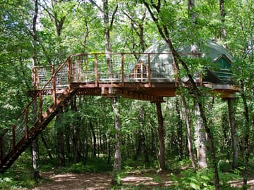Treehouse among the woods