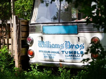 Rear view of the bus