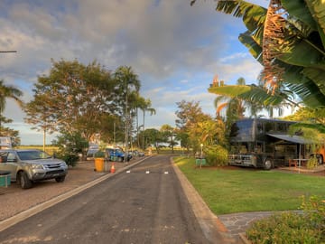 Road through the site