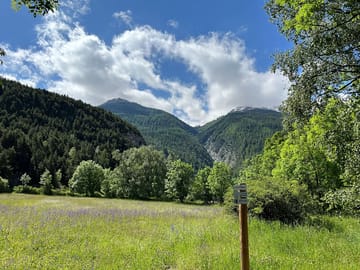 Pitches with savoy alps vistas