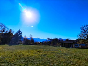 Pitches with mountain views