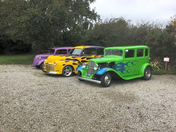 Visiting classic cars