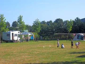 Spacious grassy pitches