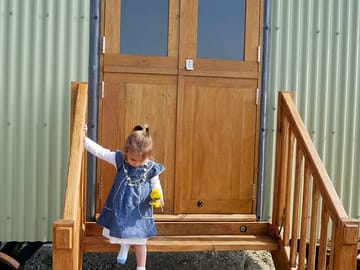 Entrance to the hut