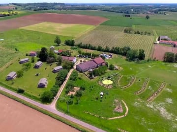 Aerial view of the site