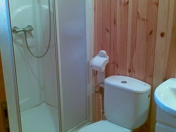 Bathroom in one of the chalets