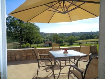 View from the cottage's terrace