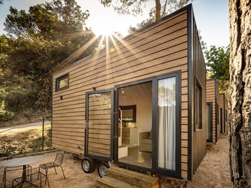 Tiny static caravan