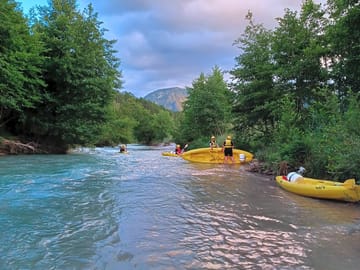 Canoeing on the river