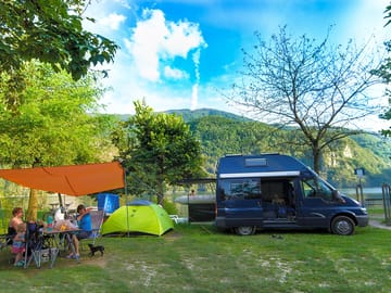 Camping pitches with lovely views