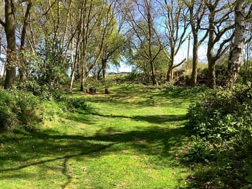 Sheltered and secluded pitch