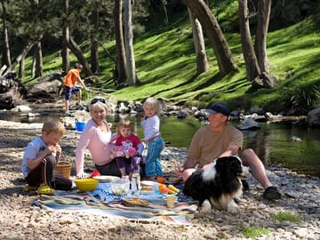 Riverside family picnic