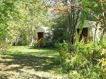 Space around the caravan