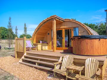 Hot tub on the decking