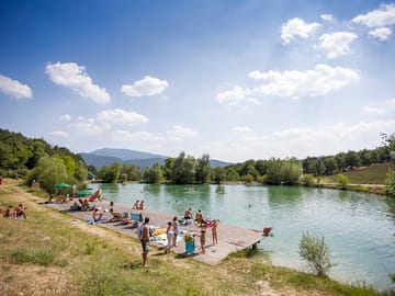 Swim or fish on the lake