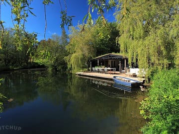 Looking across the lake