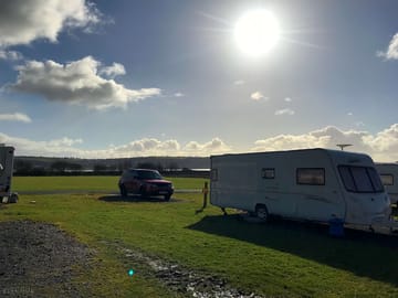 Evening sun over the pitches