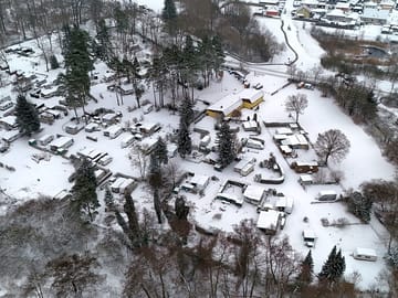 Aerial view in winter