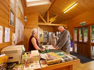 Reception and shop